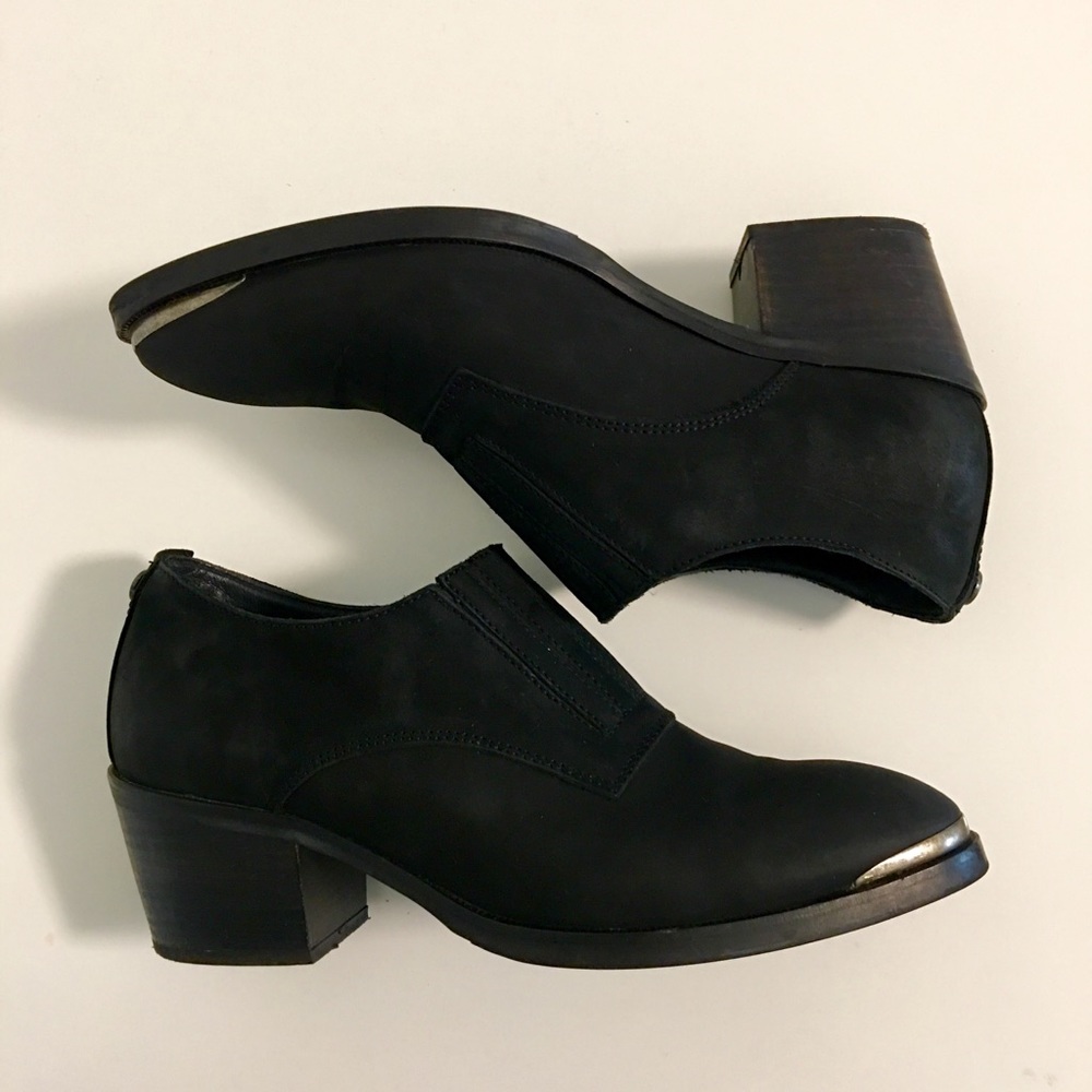 Tommy Hilfiger denim leather boots